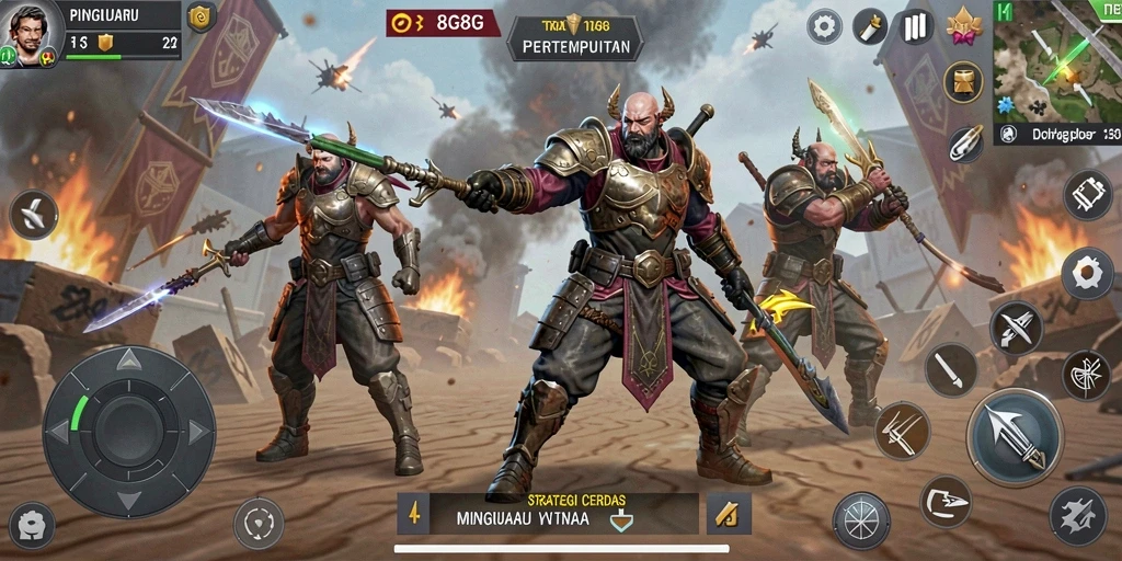 Tampilan screenshot utama 8G8G dengan aksi strategi yang mendebarkan.