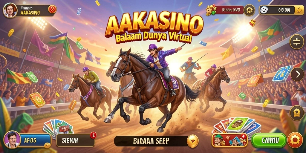 Screenshot AAKASINO menampilkan aksi balapan yang mendebarkan dan penuh kecepatan.