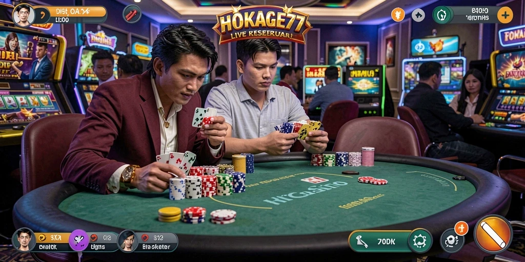 Tampilan gameplay HOKAGE77 yang menyenangkan dalam permainan Live Casino.