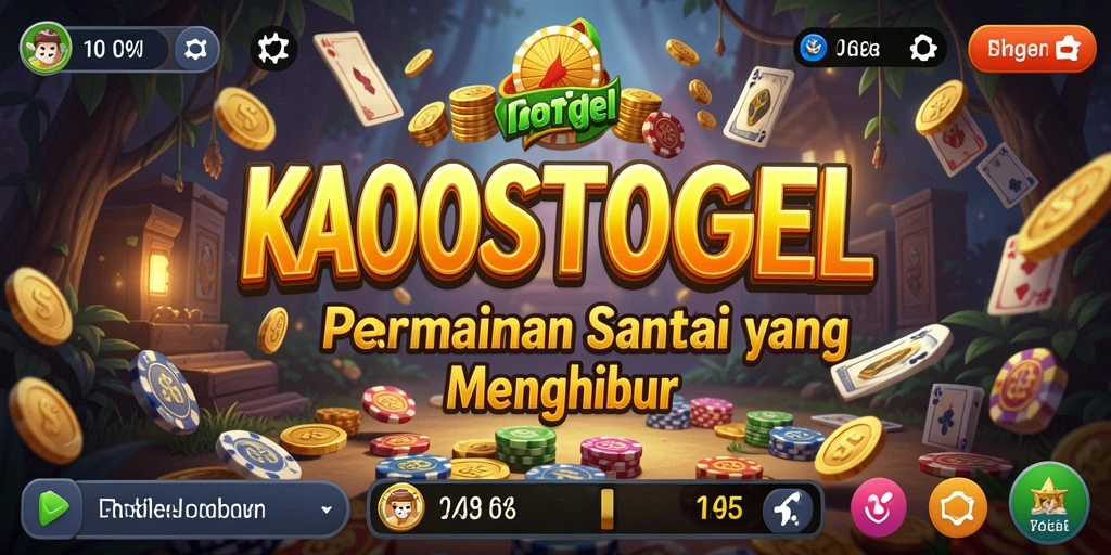 Tampilan utama game KAOSTOGEL dengan gameplay yang mudah dan menyenangkan.