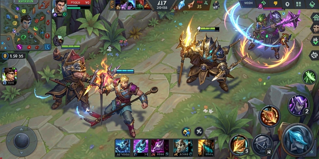 Tampak aksi seru dalam gameplay KATAWIN yang kompetitif.