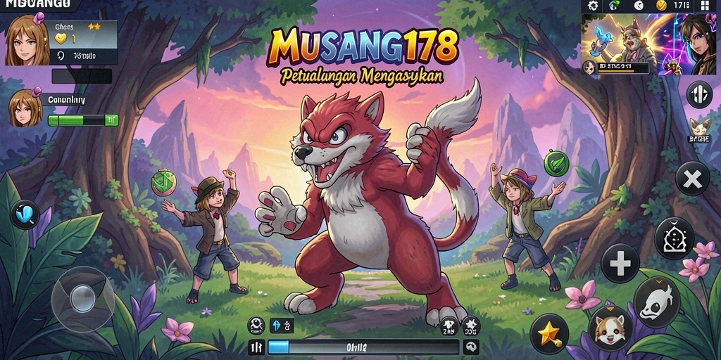Tangkapan layar menampilkan aksi seru dalam game Anime.