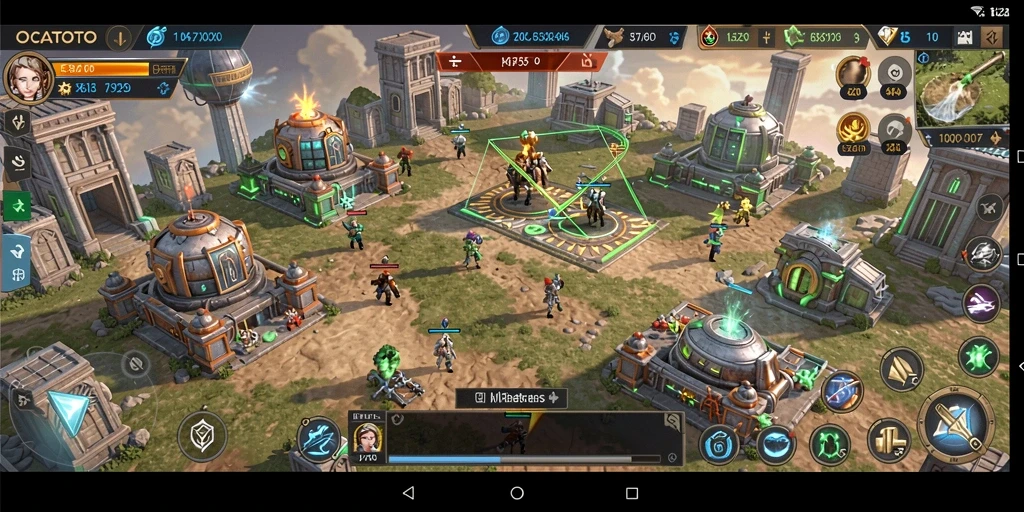 Tampilan gameplay strategis OCATOTO yang menarik dan interaktif.