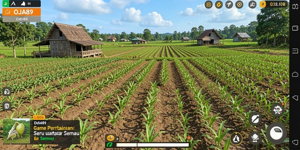 Gameplay OJA89 yang menarik dengan aktivitas pertanian yang seru.