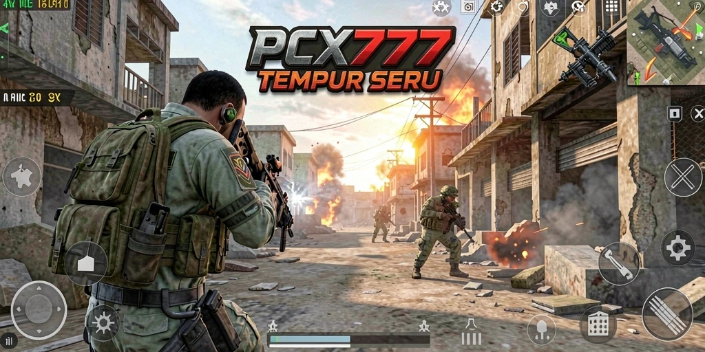 Gameplay seru PCX777 dengan pertempuran intens di TPS.