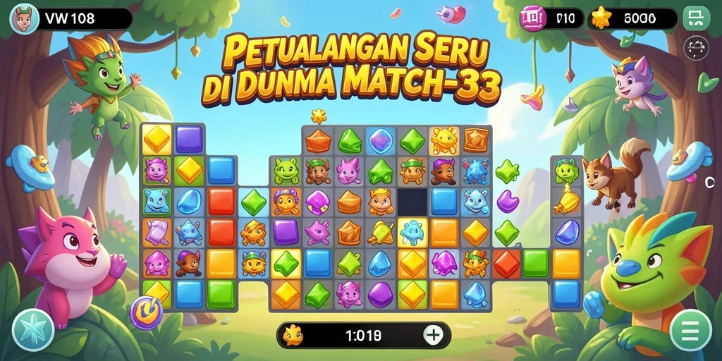 Tampilan gameplay <strong>VW108</strong> yang seru dan penuh warna.