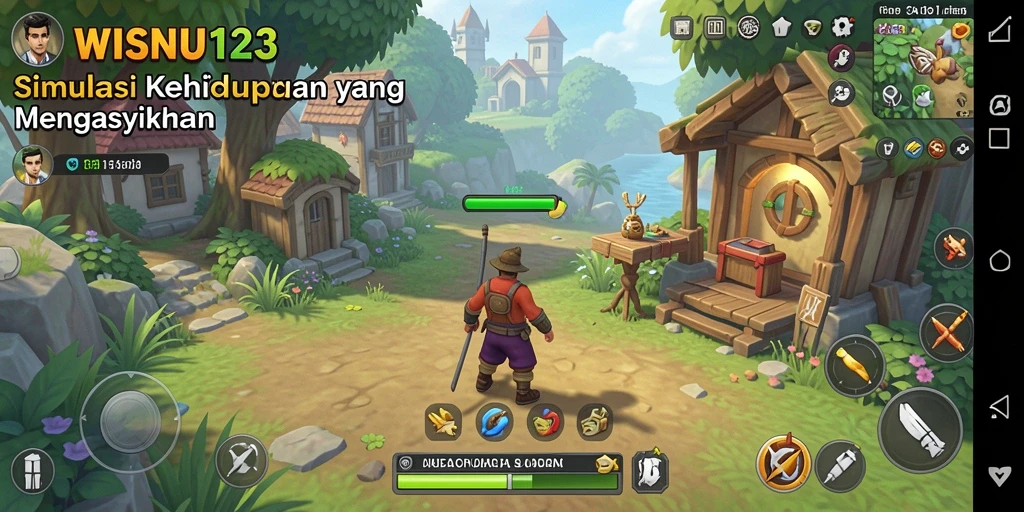 Gameplay menarik dalam simulator kehidupan WISNU123.